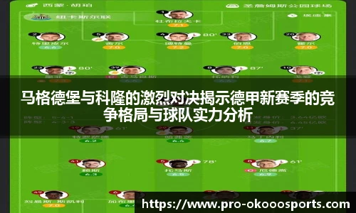 马格德堡与科隆的激烈对决揭示德甲新赛季的竞争格局与球队实力分析
